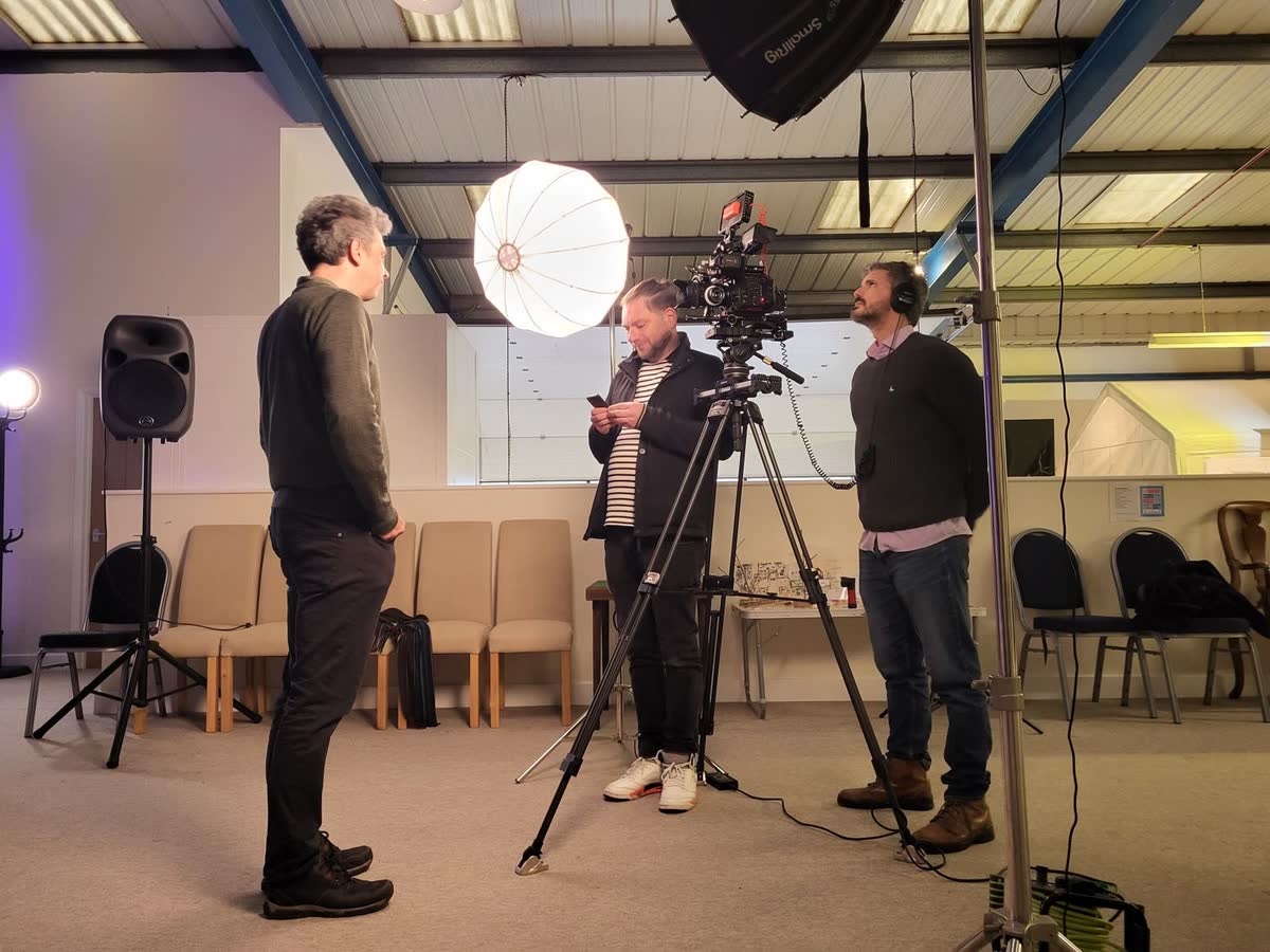 Setting up an interview at a community event space