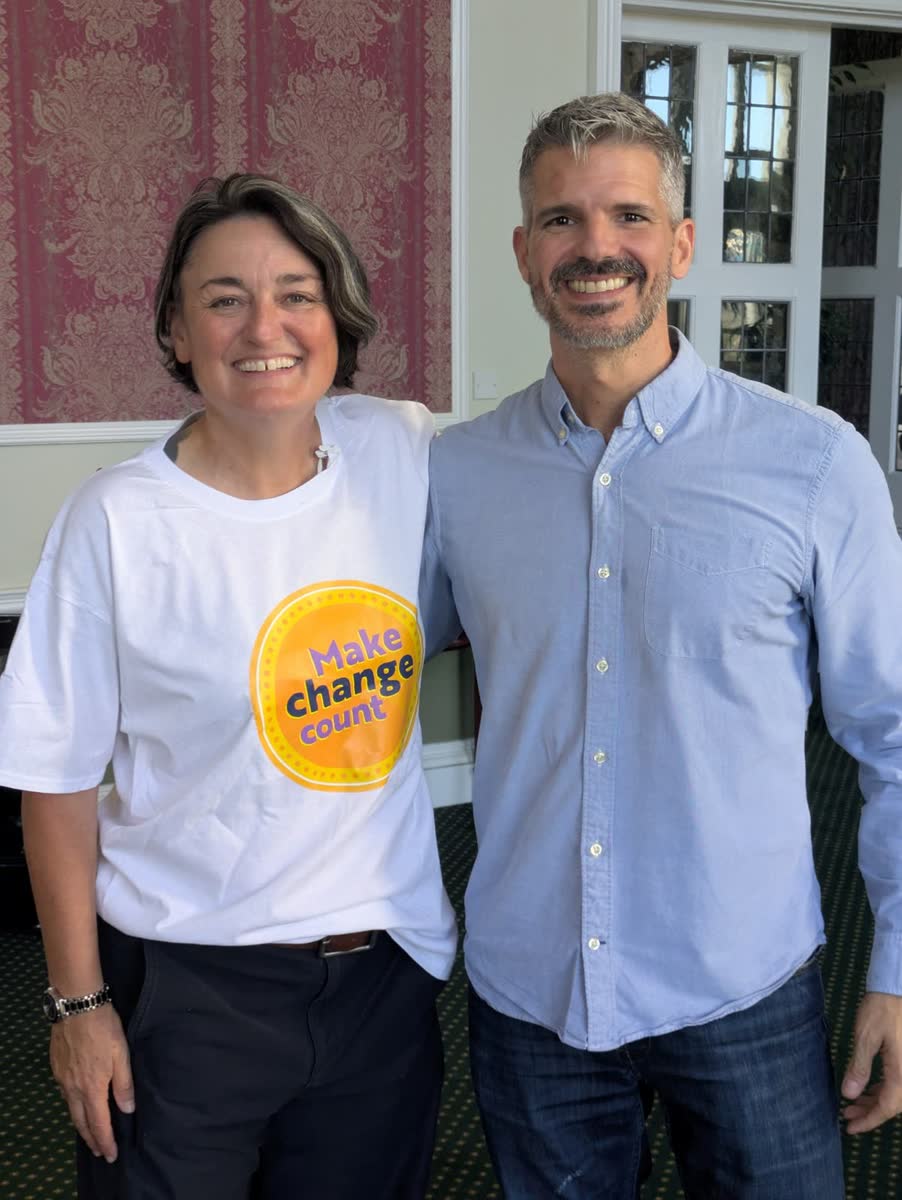 Eduardo with YMCA Brighton's Make Change Count campaign