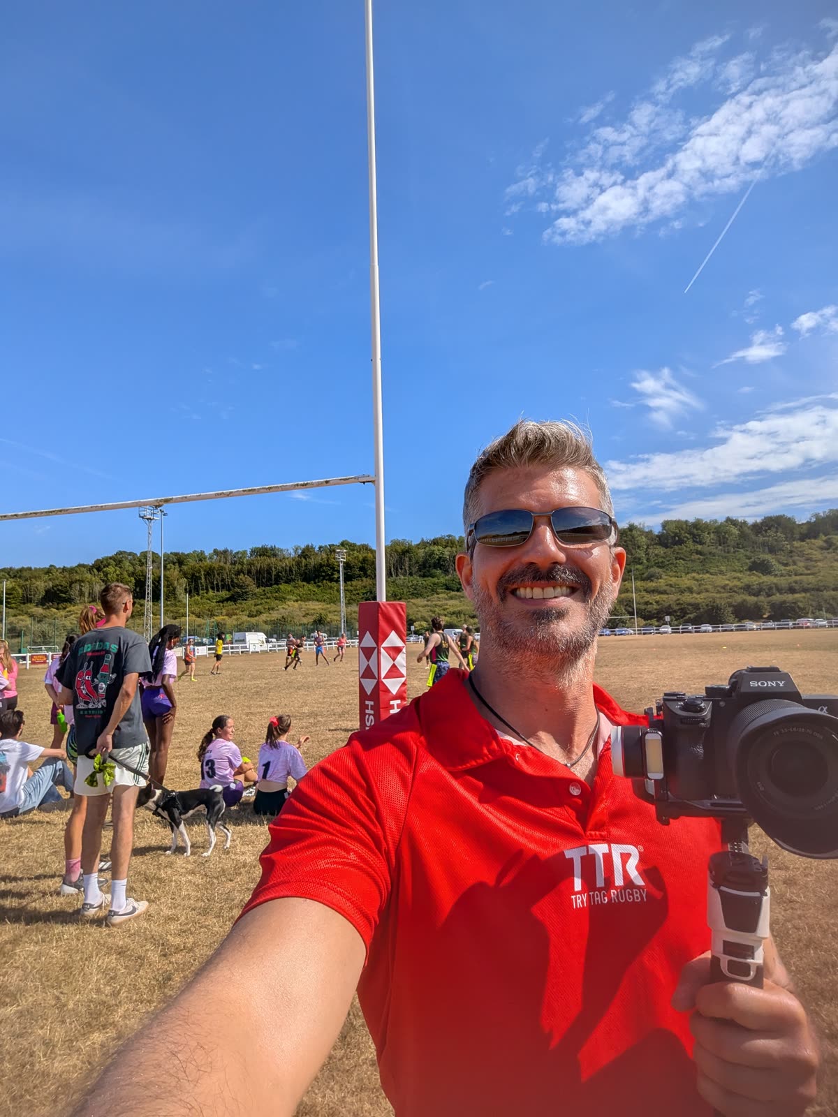 Filming the Try Tag Rugby tournament